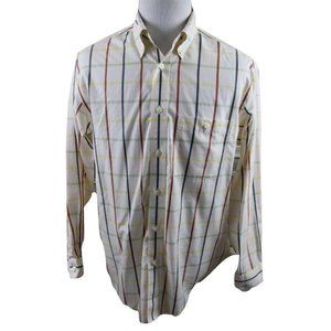 MINT Orvis Wrinkle-Free Pinpoint Oxford Shirt MED